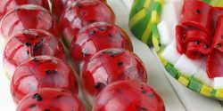 تزیین ژله شب یلدا برای مدرسه + تزیین ژله تک نفره برای مهمانی