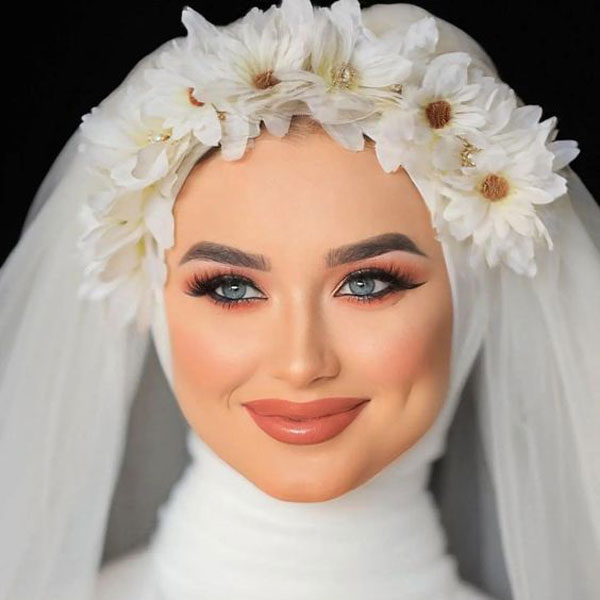 مدل میکاپ عروس با حجاب  عروس با حجاب زیبا لباس عروس با حجاب ساده عروس با حجاب با تاج آرایش عروس مدل حجاب عروسی عکس عروس با حجاب ld;h\ uv,s fhp[hf