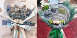  دسته گل با پول برای هدیه تولد یا عروسی با شیک ترین دیزاین ها