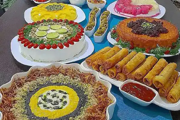 تزیین غذا برای مهمانی زیباترین تزیین غذا تزیین غذا و سالاد و ماست تزیین غذا برای مدرسه تزیین غذا و سفره آرایی نحوه چیدن سفره غذا روی زمین تزیین سفره مهمانی شیک