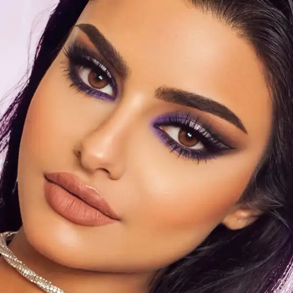 مدل آرایش ساده اسموکی