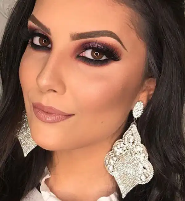 مدل آرایش ساده اسموکی