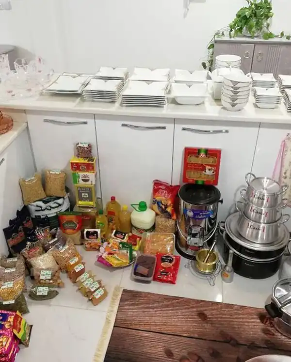 عکس چیدمان جهیزیه عروس