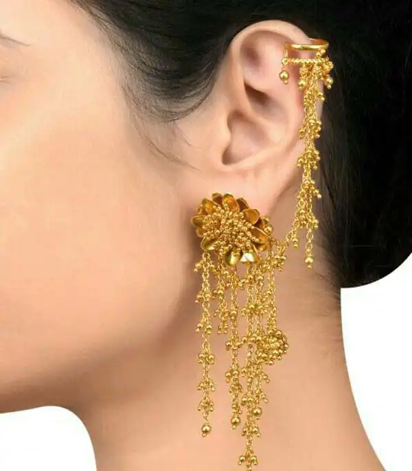مدل گوشواره هندی طلا