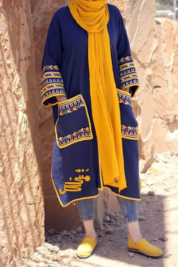 مدل مانتو گل دوزی شده جدید