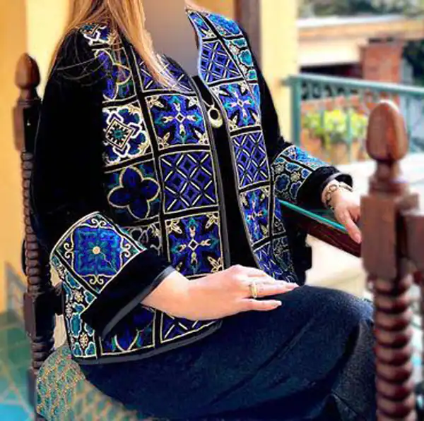 مدل مانتو سوزن دوزی مجلسی