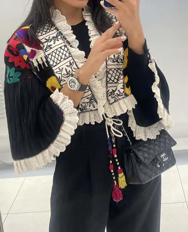 مانتو سوزن دوزی شده