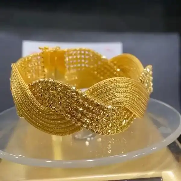 مدل دستبند طلا پهن جدید