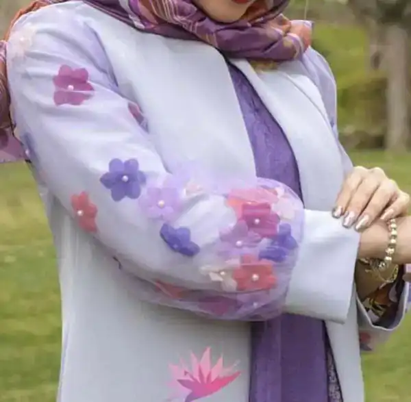 مدل مانتو جلو باز حریر