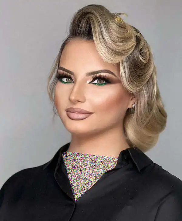 مدل شینیون جلوی سر