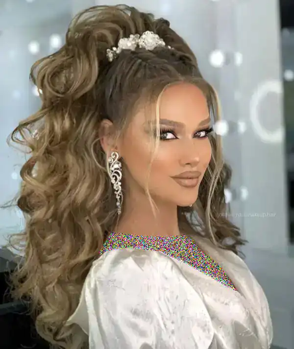 مدل شینیون نیمه باز جدید