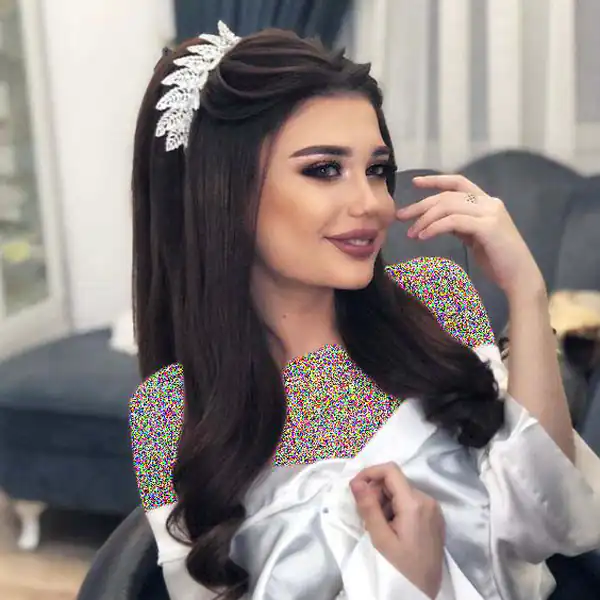 شینیون ساده دخترانه مجلسی