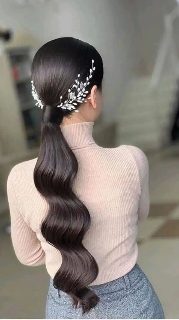 شینیون ساده دخترانه مجلسی
