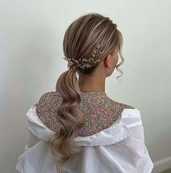 شینیون ساده دخترانه مجلسی
