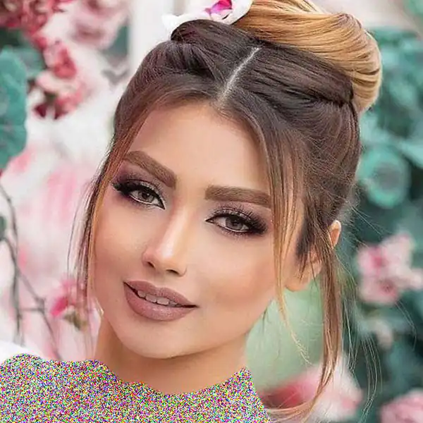 شینیون ساده دخترانه مجلسی