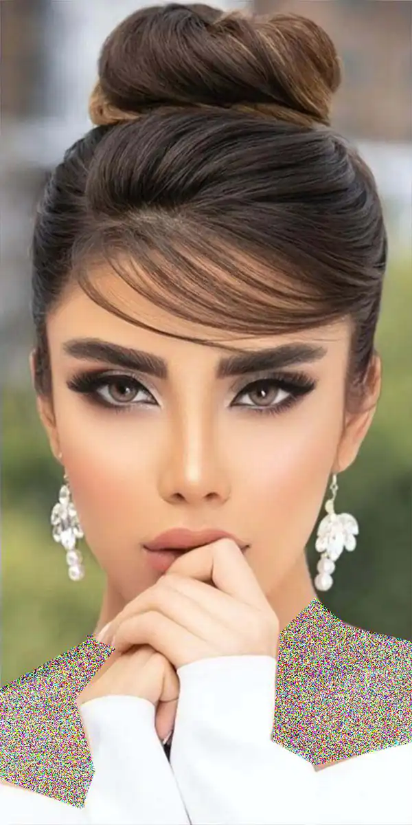 شینیون ساده دخترانه مجلسی