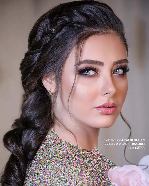 شینیون ساده دخترانه مجلسی