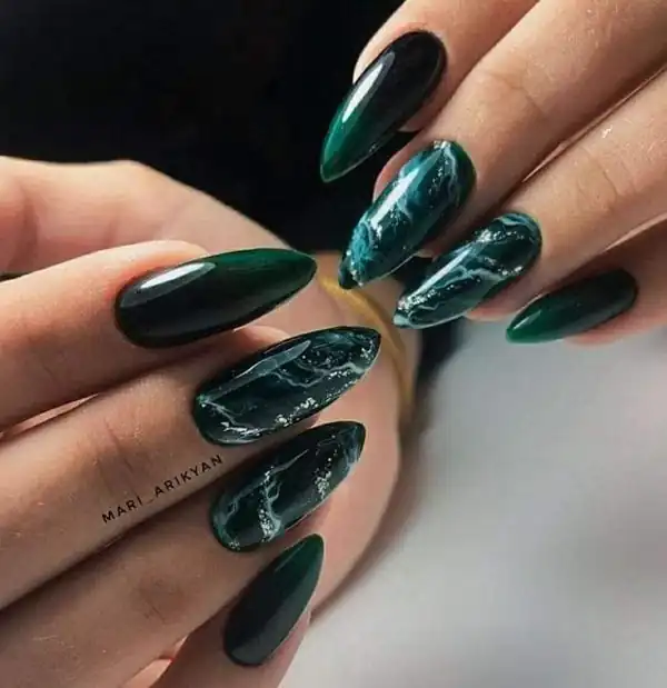 طراحی ناخن ماربل