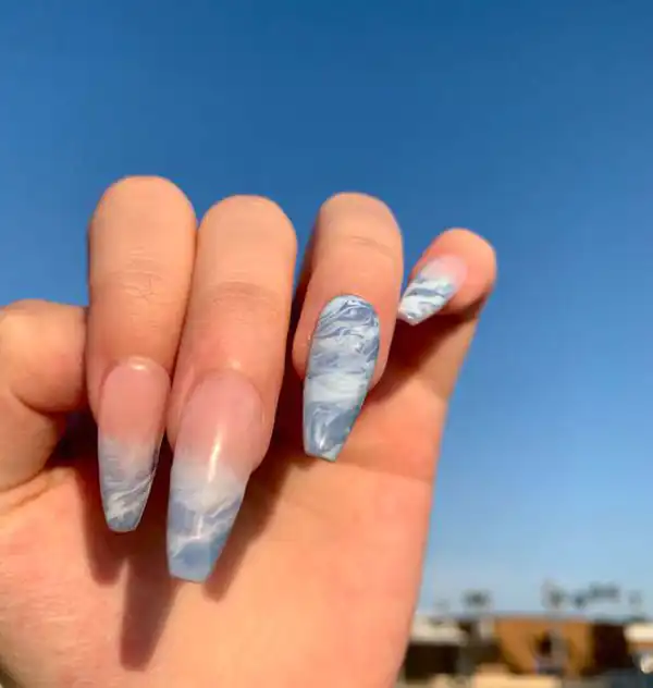 طراحی ناخن ماربل