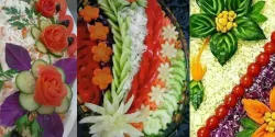 تزیین سالاد برای مهمانی شیک و باکلاس برای بانوان خوش سلیقه