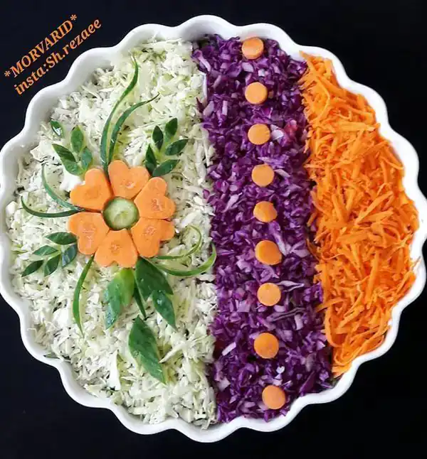 تزیین سالاد برای مهمانی