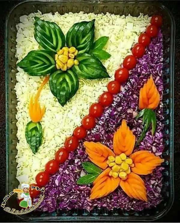 تزیین سالاد برای مهمانی