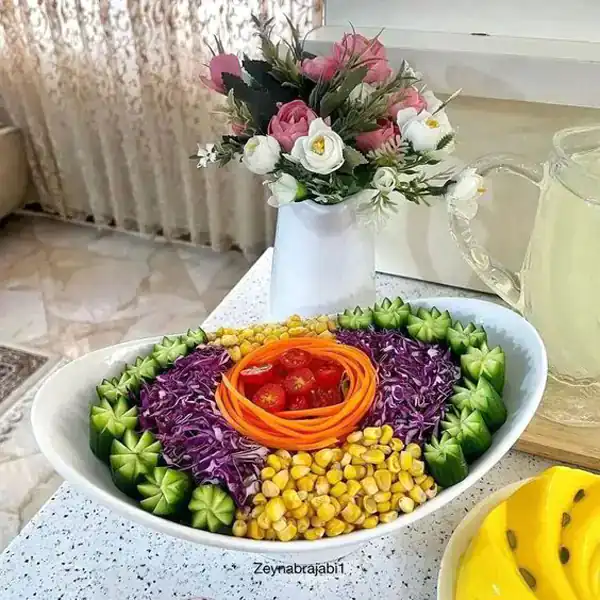 تزیین سالاد فصل مجلسی