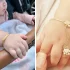 مدل دستبند طلا ریز و خاص پسند برای چشم روشنی نوزاد