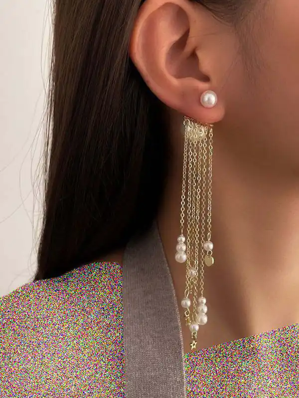 مدل گوشواره طلا آویز زنانه