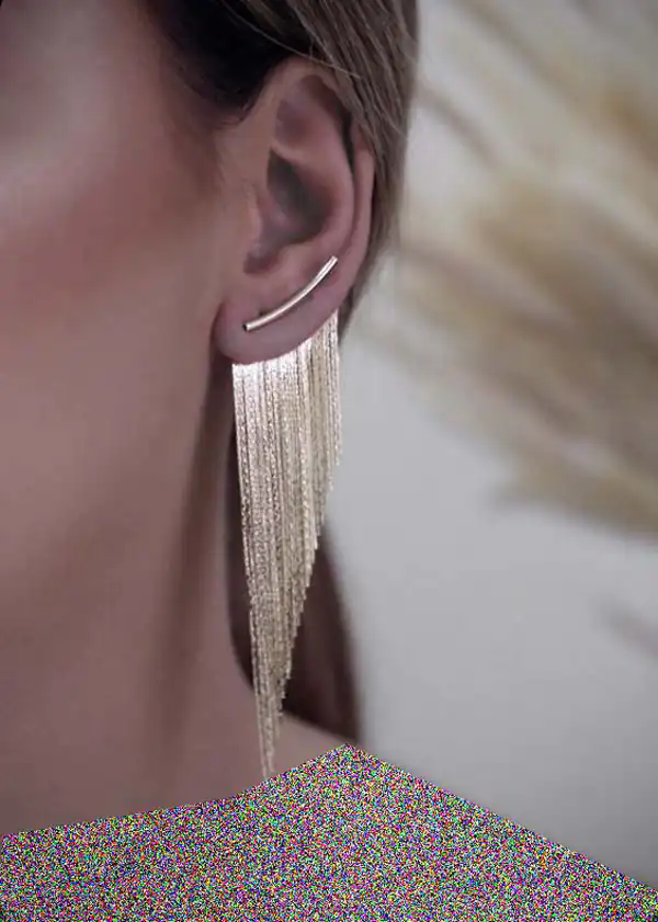 مدل گوشواره طلا آویز زنانه