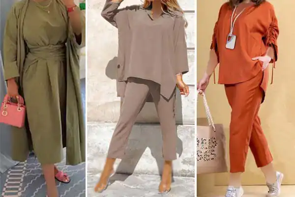 مدل مانتو با پارچه لنین ساده