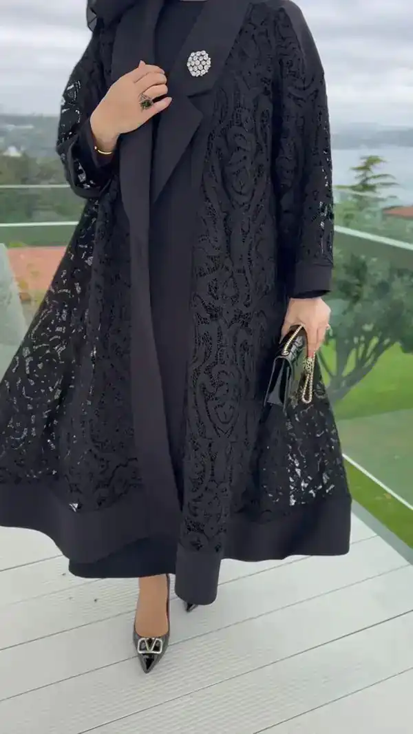 مدل مانتو گیپور دار
