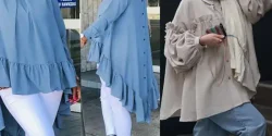 مدل مانتو لنین جلو بسته شیک و دخترانه برای بانوان جوان