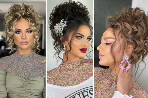 مدل شینیون فر جمع