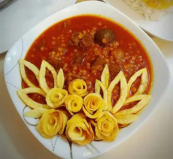 تزئین قیمه نذری