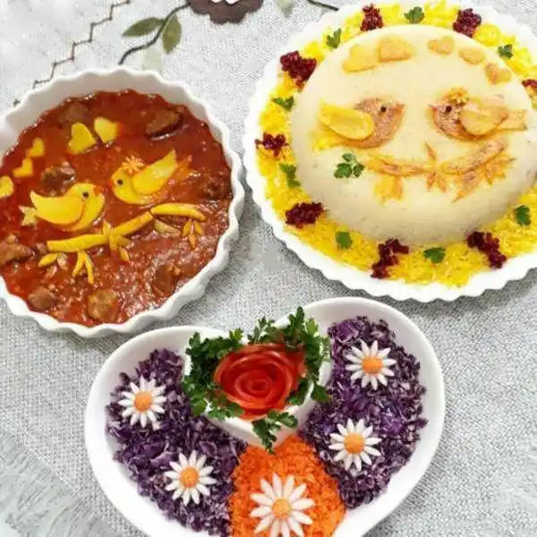 تزئین قیمه نذری