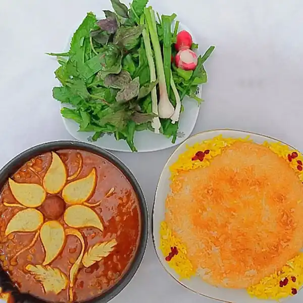 تزئین قیمه نذری