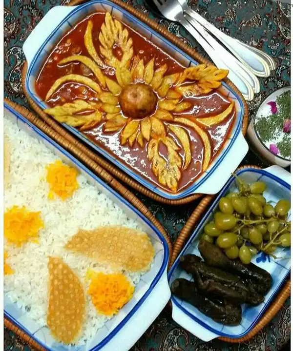تزئین قیمه نذری