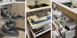 مدل چیدمان کابینت آشپزخانه برای کدبانوی با سلیقه ی ایرانی