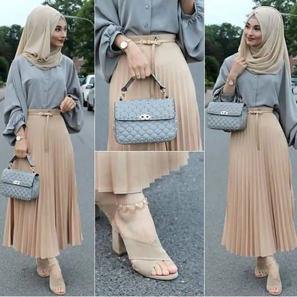 دامن چین دار پلیسه زنانه