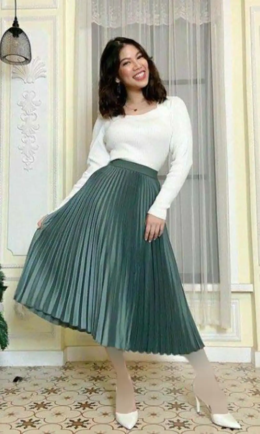 دامن چین دار پلیسه زنانه