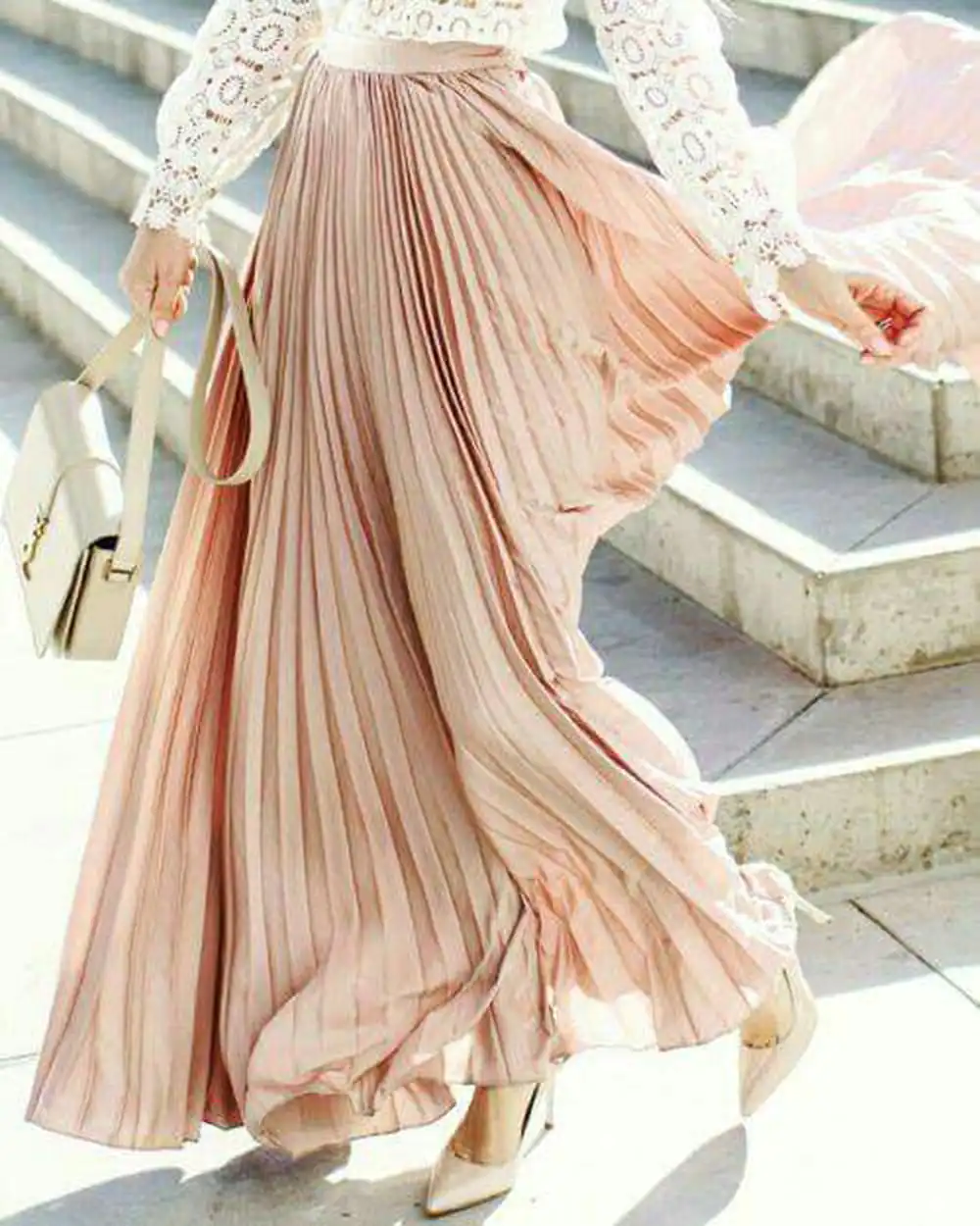 دامن چین دار پلیسه زنانه