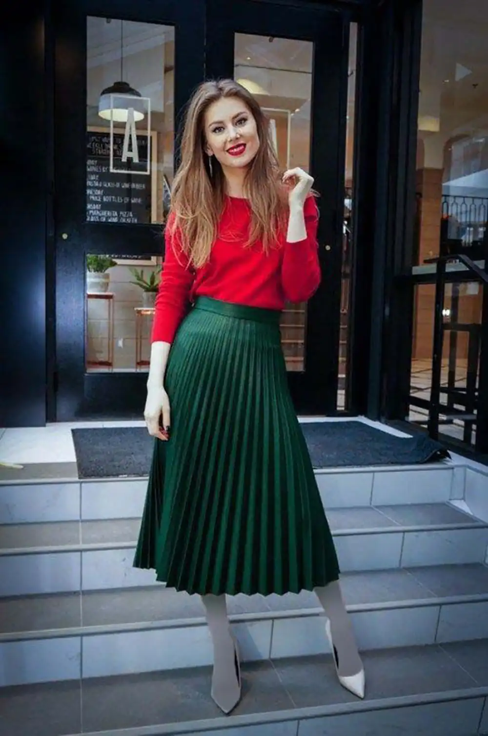 دامن چین دار پلیسه زنانه