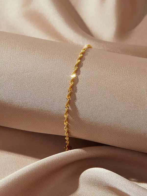 دستبند نازک طلا دخترانه
