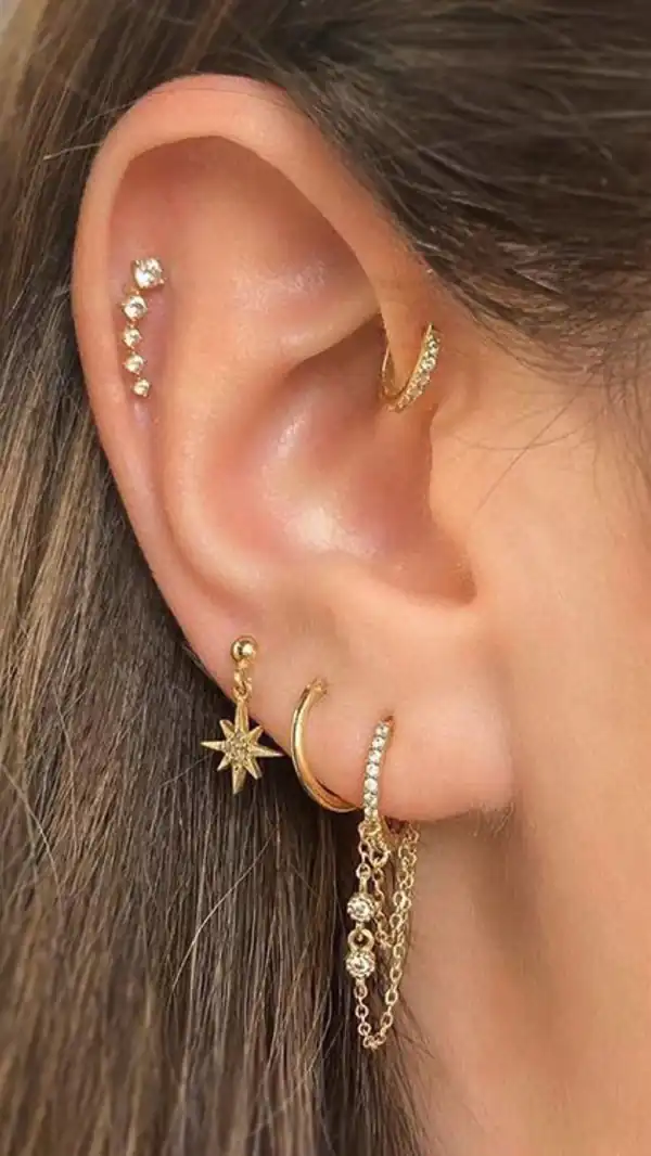مدل گوشواره برای سوراخ دوم گوش