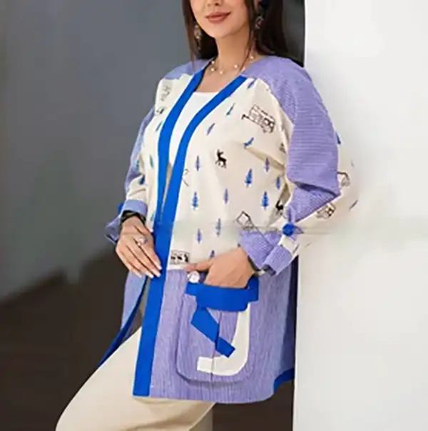 مانتو لنین سوزن دوزی
