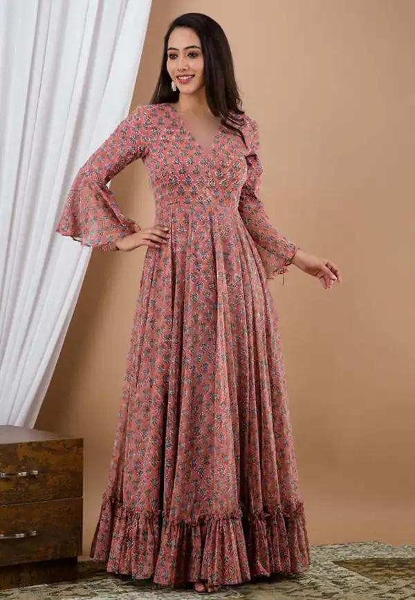 مانتو تابستانه با پارچه نخی گلدار