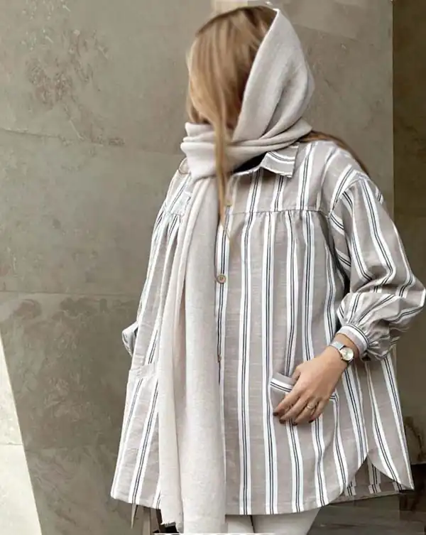 مانتو تابستانی کوتاه و رنگ روشن