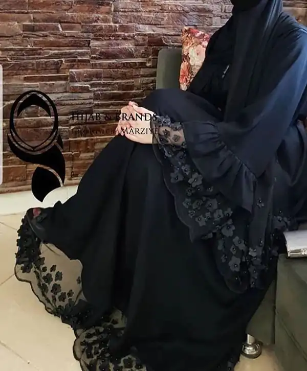 مدل مانتو مجلسی بلند مشکی