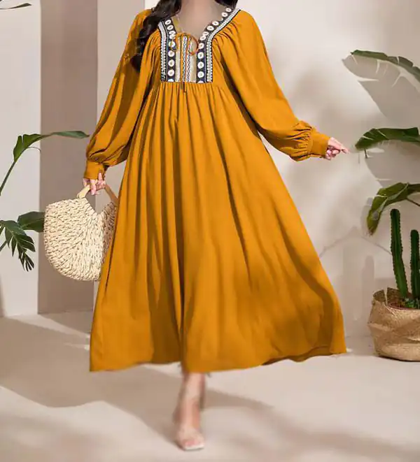 مدل مانتو پیراهنی برای افراد چاق